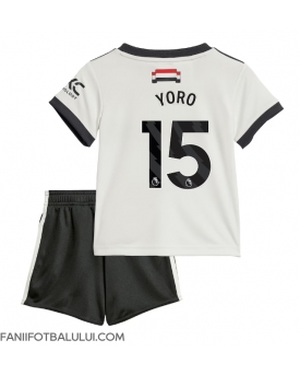 Manchester United Leny Yoro #15 Echipament de Fotbal Replică 2024-25 Copii Treilea (+ Șorturi)